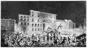 Opstand in Lyon, 27 november 1768 door French School