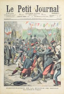 Rel in Treguier bij de inhuldiging van een standbeeld van Renan, omslagillustratie van 