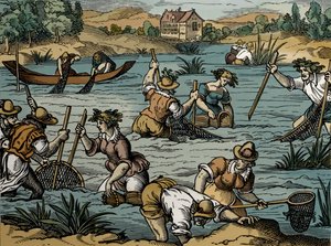 Rivieren Vissen, uit 1584 door French School