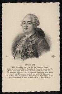 Koning Lodewijk XVI door French School