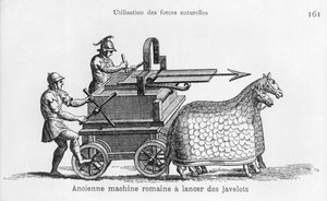 Romeinse oorlogsmachine voor het afvuren van speren