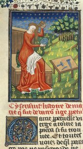 Jaia van Cyzicus, met kam, spiegel en beeldhouwersgereedschap, illustratie uit 