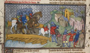 Oversteek van de Seine, illustratie uit de 