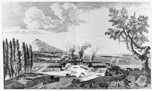 Koninklijke gieterij in Le Creusot in 1787