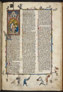 Hendrik II van Engeland met schrijver (illustratie uit 