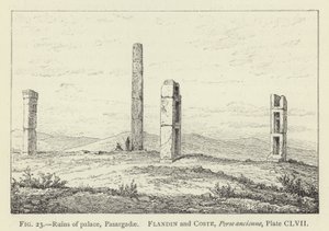 Ruïnes van paleis, Pasargadae door French School
