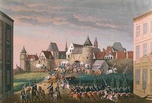 Stormloop van keizerlijke troepen bij Hoscht, 28 augustus 1800 door French School