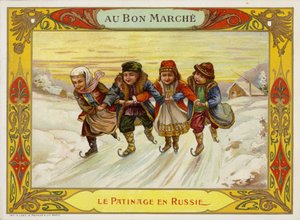 Russische schaatsers door French School
