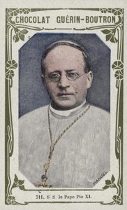 S S de Paus Pius XI door French School
