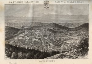 Saint-Etienne - gravure in 
