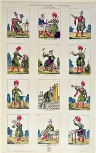 Saint-Simonian Vrouwen en hun bezigheden, c.1830 door French School