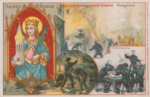 Sint Barbara door French School