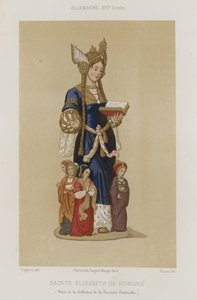 Heilige Elizabeth van Hongarije door French School