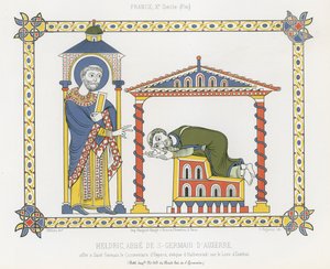 Sint Germain en Heldric in de Abdij van Saint-Germain d