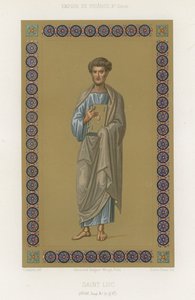 Sint Lucas de Evangelist door French School