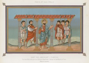 Sint Paulus verkondigt het Evangelie door French School