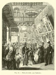Salon van 1849, in de Tuilerieën