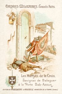 Savignac de Balaguer, vaandeldrager van de Ridders van Malta, voor de Poort van Bab-Azoun, Algiers