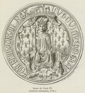 Zegel van Lodewijk XI door French School
