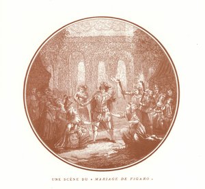Scène uit Het Huwelijk van Figaro, door Wolfgang Amadeus Mozart