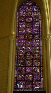 Scène uit het Leven van St. Martin, Chartres Kathedraal door French School