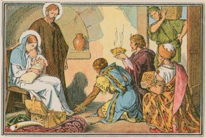 Scène uit het leven van Jezus door French School