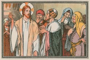 Scène uit het leven van Jezus door French School