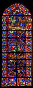 Scènes betreffende de dood van St. Vincentius; schenker Petrus Baillart door French School