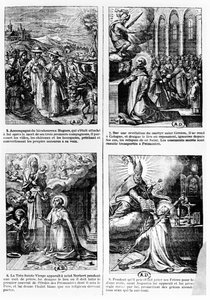 Scènes uit het leven van Sint Norbert, stichter van de Premonstratenzer orde van reguliere kanunniken door French School