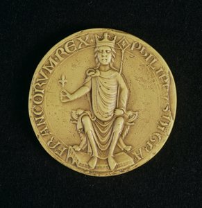 Zegel van Philippe II Auguste (1165-1223) 1198