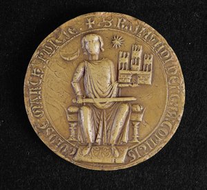 Tweede zegel van Raymond VII (1197-1249) van Toulouse (was) door French School