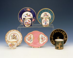 Selectie van Sèvres Porselein, c.1760