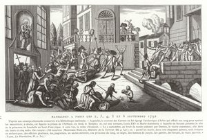 Septembermoorden, Parijs, Franse Revolutie, 1792 door French School
