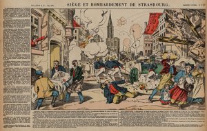 Beleg en bombardement van Straatsburg, Frans-Duitse Oorlog, augustus-september 1870 door French School