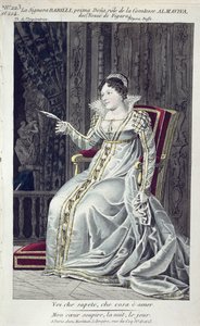 Signora Barilli in de Rol van Gravin Almaviva in Het Huwelijk van Figaro door French School
