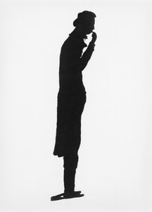 Silhouet van Henri Benjamin Constant de Rebecque, illustratie uit Histoire des Etrangers en France door French School