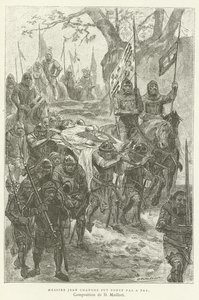Sir John Chandos werd stap voor stap gedragen