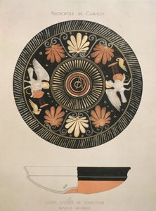 Sirenen, kopie van een originele antieke Griekse vaas uit de necropolis van Camiros