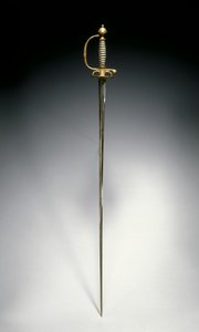 Kleine zwaard, Parijs, ca. 1730