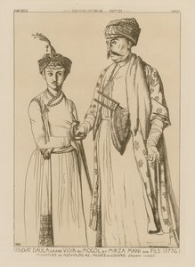Soudiat Daula, Grootvizier van de Mongolen en zijn zoon, Mirza Mani (1774)