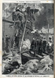 Spaanse admiraal Cervera en zijn officieren gaven zich over aan de Amerikanen. De onafhankelijkheidsoorlog van Cuba, dat onder Spaanse heerschappij stond, brak uit in 1895, en de Cubanen vroegen de Amerikanen om in te grijpen. Zo begon en eindigde de oorlo door French School
