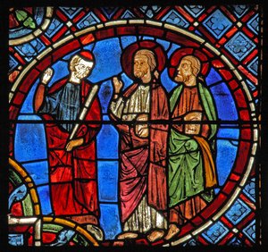 Heiligen Simon en Judas spreken tot Warardac door French School