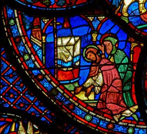 St. Antonius: bidt bij het lichaam van St. Paulus de Kluizenaar door French School