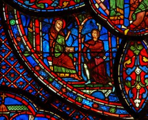 St. Antonius: spreekt met een man door French School