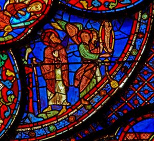 St. Antonius: kijkt naar de ziel van St. Paulus de Kluizenaar die opstijgt