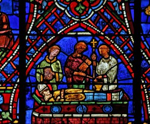 St. Apollinaire: zijn begrafenis door French School