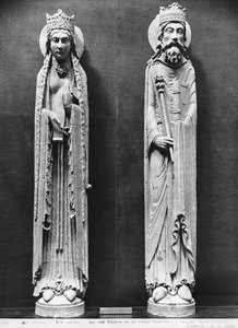 St. Clotilda en Clovis I, van de Kerk Notre-Dame van Corbeil