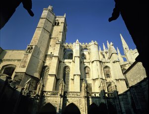 St. Just Kathedraal vanuit het zuiden, begonnen 1272 door French School
