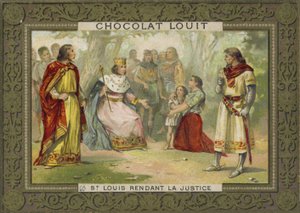 Sint Lodewijk die recht spreekt