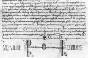 Sint Lodewijk regelt de rechten van justitie van de Graven van Artois (inkt op papier) door French School